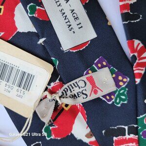Seve The Chilfren Vintage Santa Christmas Tie